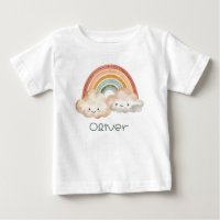 Personalisierter Niedlicher Regenbogen und Wolken