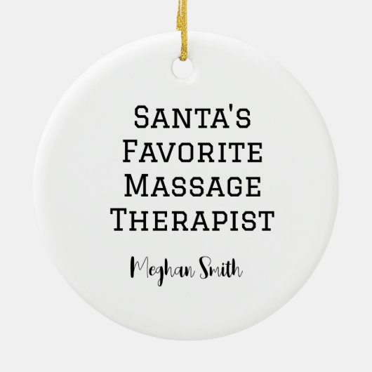 Personalisierter Niedlicher Santa Erreichbarkeit e Keramik Ornament (Hinten)