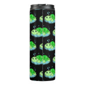 Personalisierter Niedlicher Schildkrötenname Thermosbecher (Rückseite)