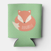 Personalisierter Niedlicher Schlaffuchs Dosenkühler (Vorderseite)