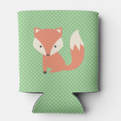 Personalisierter Niedlicher Schlaffuchs Dosenkühler (Rückseite)