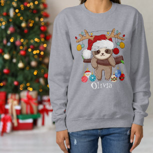 Personalisierter Niedlicher Schlitten, Weihnachtsm Sweatshirt