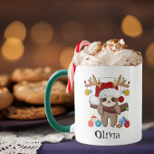 Personalisierter Niedlicher Schlitten, Weihnachtsm Tasse