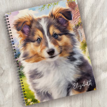 Personalisierter Niedlicher Sheltie Welpenhund