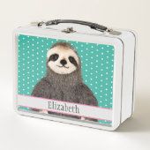 Personalisierter Niedlicher Slottiername Metall Brotdose (Vorderseite)