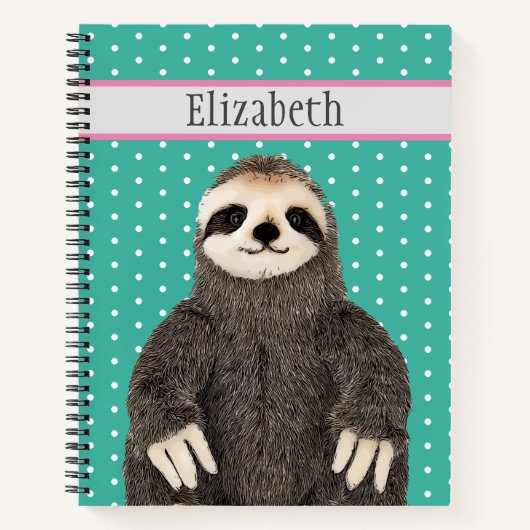 Personalisierter Niedlicher Slottiername Notizblock (Vorderseite)