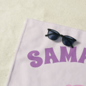 Personalisierter niedlicher strandtuch (Beispiel)