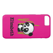 Personalisierter niedlicher und glücklicher Panda Case-Mate iPhone Hülle (Rückseite (Horizontal))