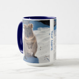 Personalisierter niedlicher und glücklicher Quokka Tasse