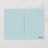 Personalisierter Niedlicher und moderner Igel Weih Postkarte (Rückseite)