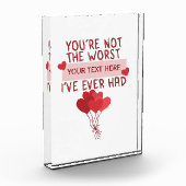 Personalisierter Niedlicher Valentinstag Fotoblock (Links)