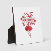 Personalisierter Niedlicher Valentinstag Fotoplatte (Vorderseite)