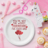 Personalisierter Niedlicher Valentinstag Pappteller (Party)