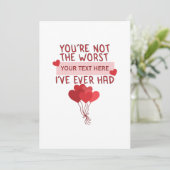 Personalisierter Niedlicher Valentinstag Save The Date (Stehend Vorderseite)