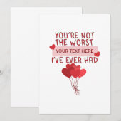Personalisierter Niedlicher Valentinstag Save The Date (Vorne/Hinten)