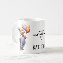 Personalisierter Niedlicher Valentinstag Wasserfar
