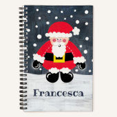 Personalisierter Niedlicher Vater Weihnachten Weih Notizblock (Vorderseite)