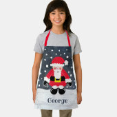 Personalisierter Niedlicher Vater Weihnachten Weih Schürze (Insitu)