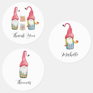 Personalisierter Niedlicher Weihnachtsgeschenk Gno Etiketten