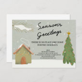 Personalisierter Niedlicher Weihnachtskalender Rea Feiertagspostkarte (Vorne/Hinten)