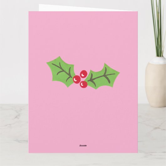 Personalisierter Niedlicher Weihnachtsmann Karte (Rückseite)