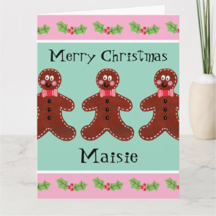 Personalisierter Niedlicher Weihnachtsmann Karte