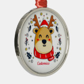 Personalisierter Niedlicher Weihnachtsmann Ornament Aus Metall (Rechts)