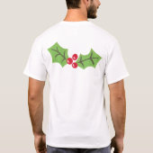 Personalisierter Niedlicher Weihnachtsmann T-Shirt (Rückseite)