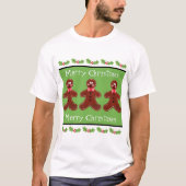 Personalisierter Niedlicher Weihnachtsmann T-Shirt (Vorderseite)