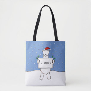 Personalisierter Niedlicher Weihnachtspolar Tasche