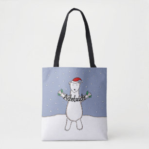 Personalisierter Niedlicher Weihnachtspolar Tasche