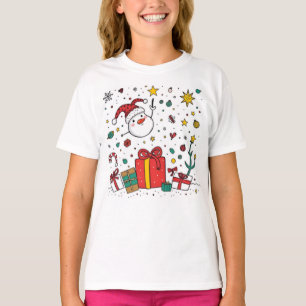 personalisierter niedlicher Weihnachtstee für Kind T-Shirt