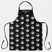 Personalisierter Niedlicher Welpe in einer Zinntüt Schürze (Vorderseite)