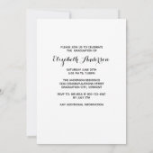 Personalisierter Niedlicher Welpenhund Abschluss Einladung (Rückseite)