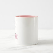 Personalisierter niedlicher Zebra Zweifarbige Tasse (Mittel)