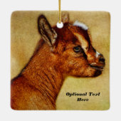 Personalisierter nigerianischer Zwerg Keramikornament (Rückseite)