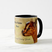 Personalisierter nigerianischer Zwerg Milchziege K Tasse (VorderseiteRechts)