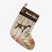 Personalisierter nigerianischer Zwerg Milchziegenf Kleiner Weihnachtsstrumpf (Vorderansicht (hängend))