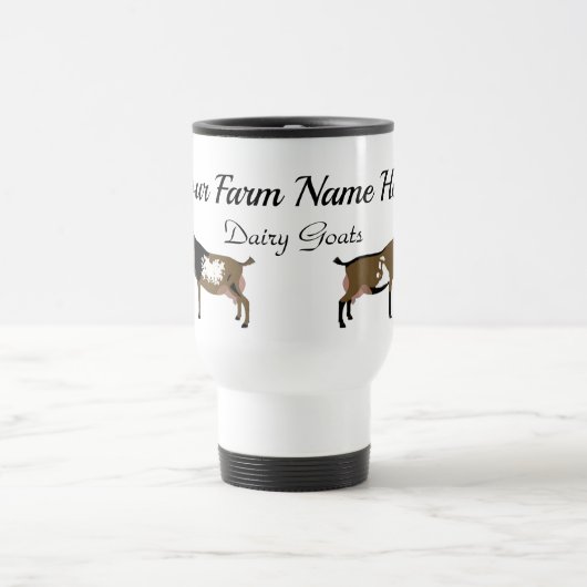 Personalisierter nigerianischer Zwerg Milchziegenf Reisebecher (Mittel)