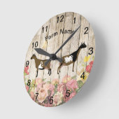 Personalisierter nigerianischer Zwerg Runde Wanduhr (Winkel)