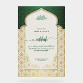 Personalisierter Nikkah-Empfang Acrylschild (Vorderseite)