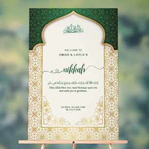 Personalisierter Nikkah-Empfang Acrylschild