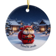 Personalisierter Ninja-Weihnachtsmann-Hamster Japa