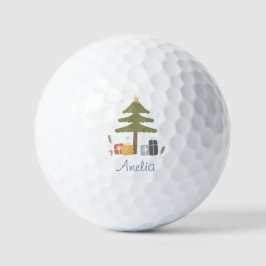 Personalisierter Nordischer Weihnachtsbaumurlaub Golfball