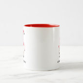 Personalisierter Nordischer Weihnachtsgnome Zweifarbige Tasse (Mittel)