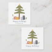 Personalisierter nordischer Weihnachtsurlaub Begleitkarte (Vorne/Hinten)