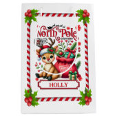 Personalisierter Nordpol Mittlere Geschenktüte (Vorderseite)
