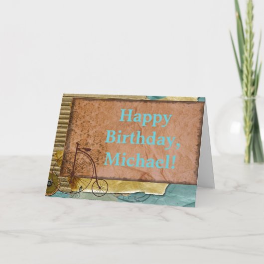 Personalisierter Nostalgiker, der Themed Foto Karte (Vorderseite)