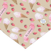 Personalisierter Nostalgischer Eiscreme-Parlor han Großer Tischläufer (Ecke)