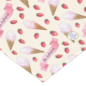 Personalisierter Nostalgischer Eiscreme-Parlor han Großer Tischläufer (Ecke)